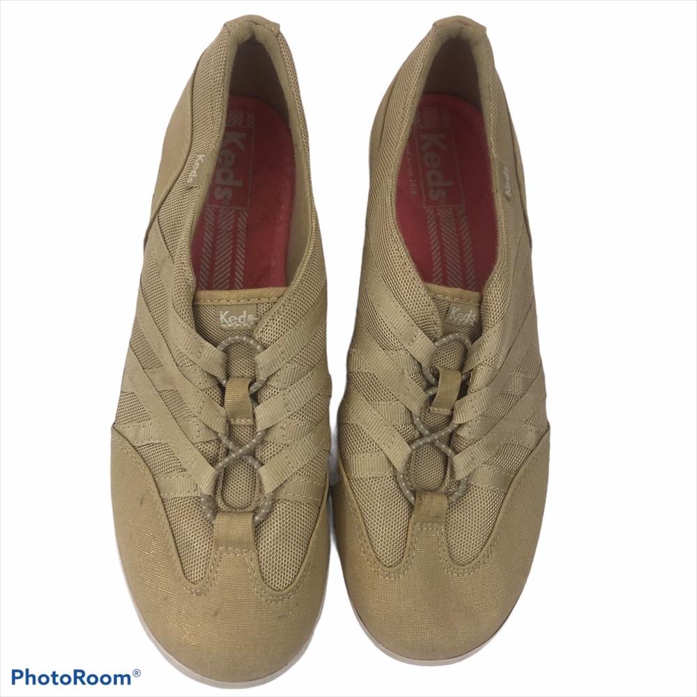 Keds Tan Slip On Tennis Shoes Size 7 1/2